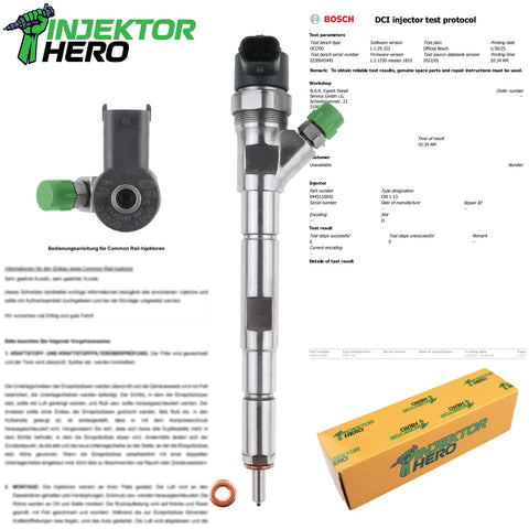 0445110092 Injektor Einspritzdüse Hyundai H-1 Kia Sorento 2.5 CRDi 33800-4A000