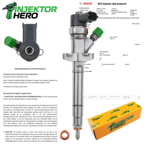 0445110141 BOSCH EINSPRITZDUSE INJEKTOR MASTER INTERSTAR MOVANO 2.5 DTI 166001387R