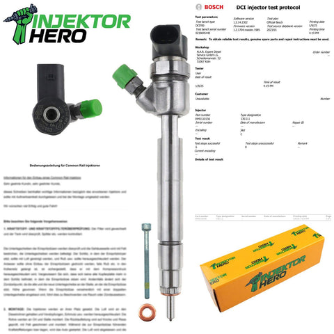 0445110156 BOSCH EINSPRITZDUSE INJEKTOR MERCEDES-BENZ E 200 CDI A6480700187