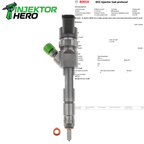 0445110230 Einspritzdüse Injektor Renault Laguna Megane 1.9 dCi 8200389369