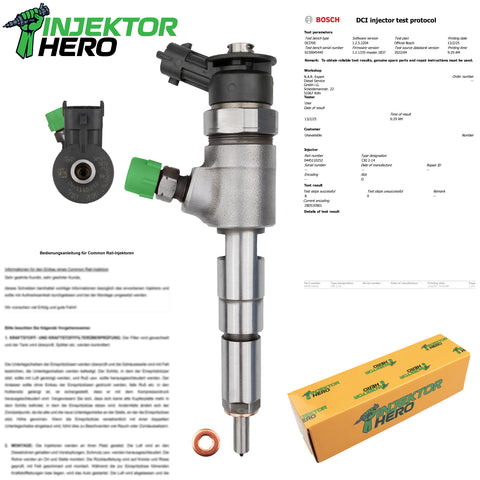 0445110252 Bosch Einspritzdüse Injektor Citroën C3 Peugeot 207 1.4 HDi 0986435143