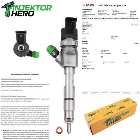 0445110280 Einspritzdüse Injektor Renault Grand Scenic II Megane II H82606383