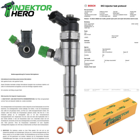 0445110339 Einspritzdüse Injektor Citroën C3 DS 3 Peugeot 2008 Ford Fiesta 1.4 HDi 0986435172