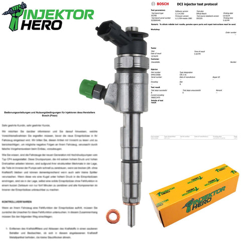 0445110566 Bosch Einspritzdüse Injektor Citroen C4 Peugeot 208 Opel Combo 1.6 D 9802776680