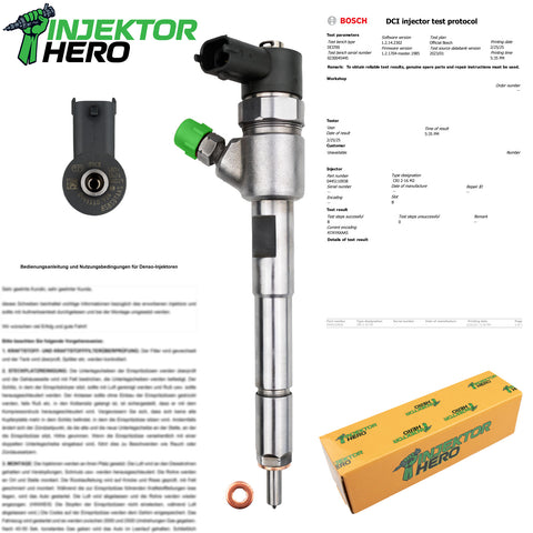 0445110938 Einspritzdüse Injektor Fiat Doblo Fiorino 1.3 D Multijet 46337726