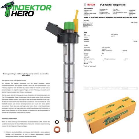 0445117030 Einspritzdüse Injektor BMW F10 F20 F30 F33 X3 X5 X6 2.0 0986435425