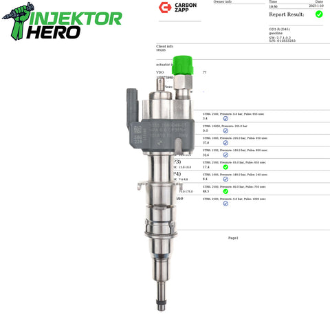 13537589048-01 Einspritzdüse Einspritzventil VDO N53 BMW Benzin 10181010