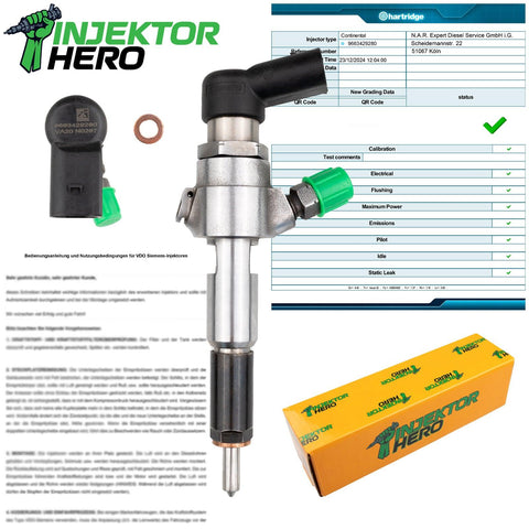 9663429280 A2C59511612 EINSPRITZDÜSE SIEMENS INJEKTOR CITROEN MAZDA TOYOTA FORD 1.4 HDi