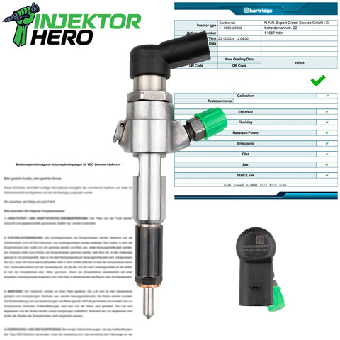 9663429280 EINSPRITZDÜSE SIEMENS INJEKTOR CİTROEN  TOYOTA PEUGEOT 1.4 TDCI A259511612