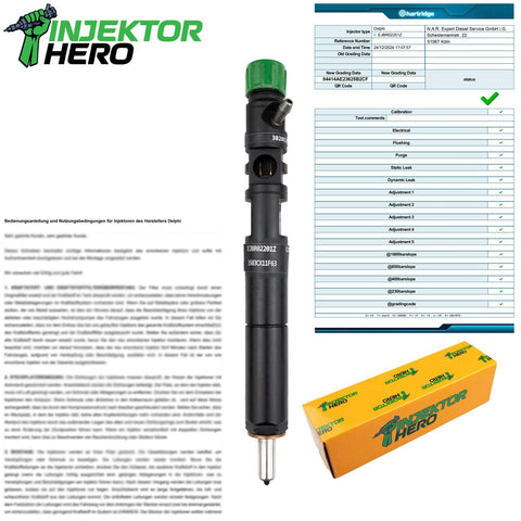 EJBR02201Z DELPHI EINSPRITZDÜSE INJEKTOR FORD 1.8 TDCi 1.8 TDDi 1S4Q9F593AC