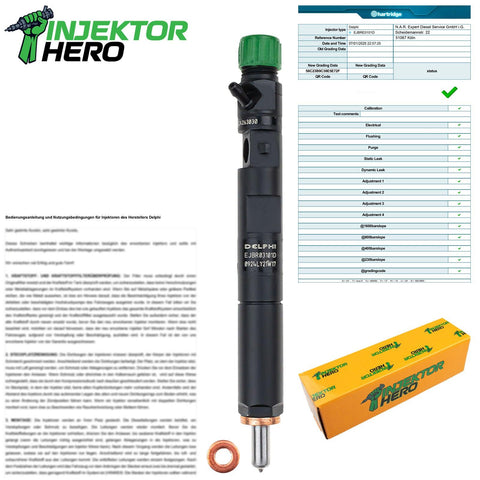 EJBR03101D DELPHI INJEKTOR  DACIA LOGAN 1.5 dCi 166001137R 28232251